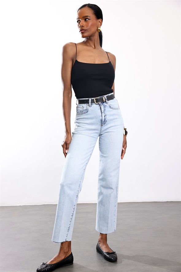 Siyah Spagetti Askılı Atlet 4829