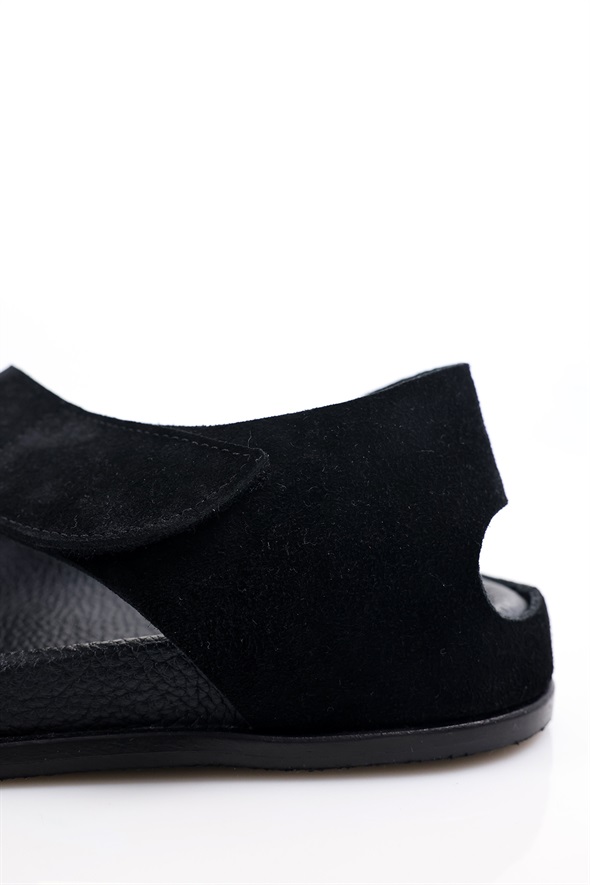 Siyah Swarovski Sandalet 25304