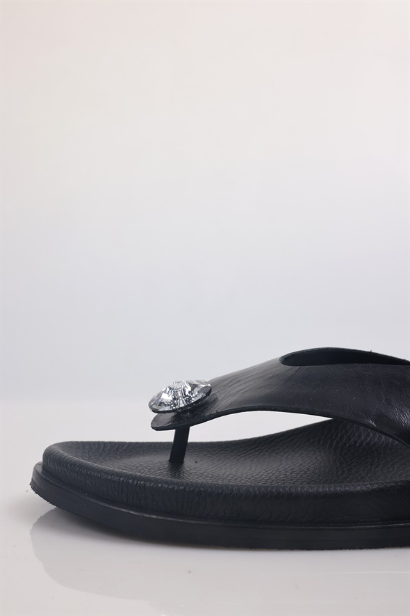 Siyah Swarovski Terlik 25293