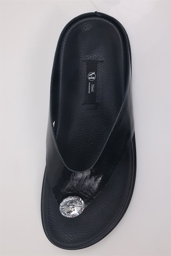Siyah Swarovski Terlik 25293