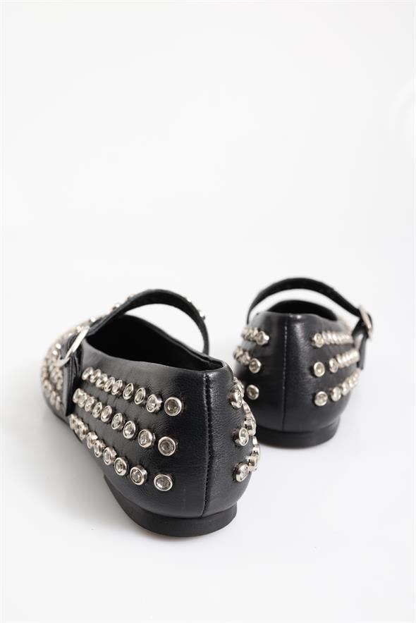 Siyah Taşlı Babet 23388