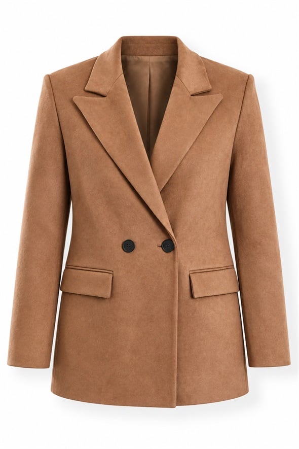 Taba Süet Blazer Ceket 02064