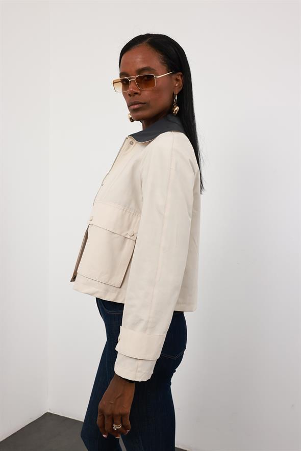 Taş Kapak Cepli Trençkot 87111