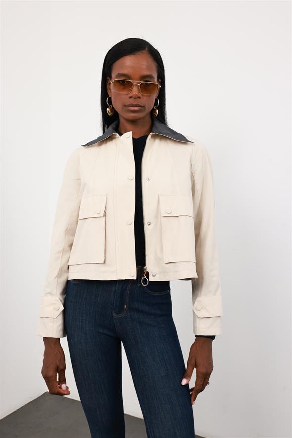 Taş Kapak Cepli Trençkot 87111