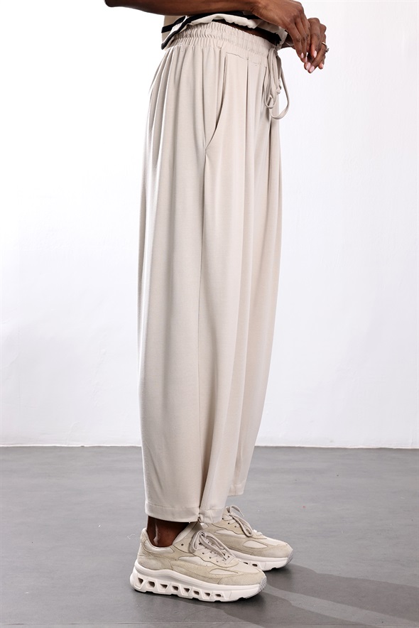 Taş Paçası Düğmeli Pantolon 26282