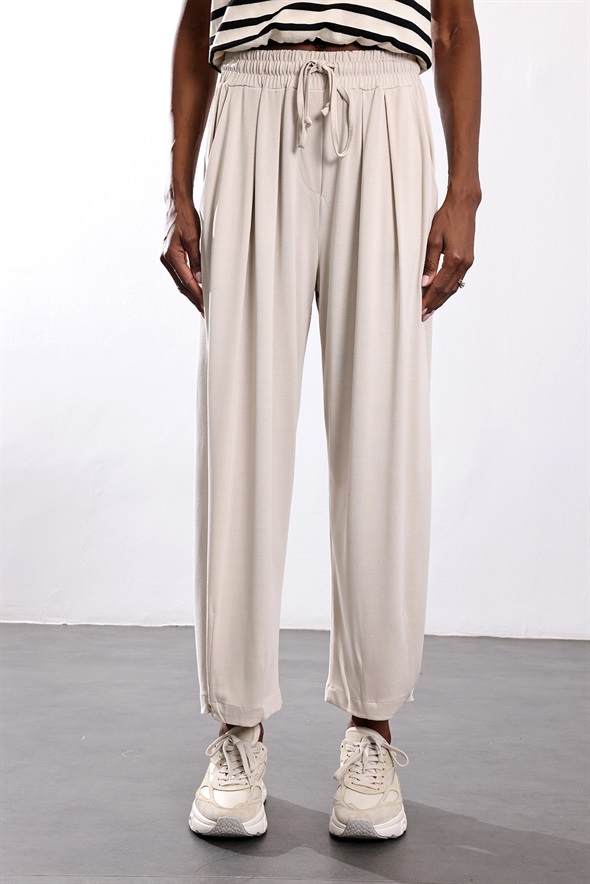 Taş Paçası Düğmeli Pantolon 26282