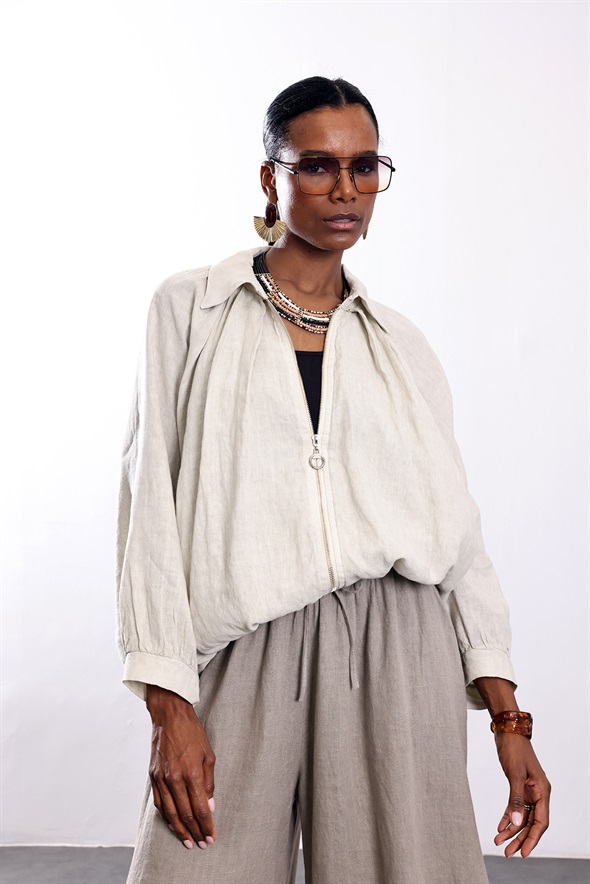 Taş Pileli Bomber Ceket 39446