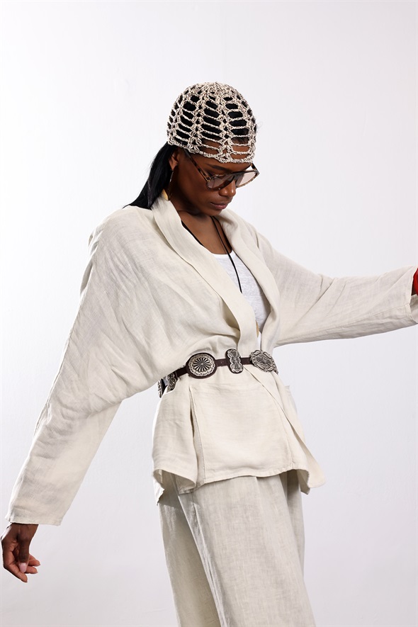Taş Şal Yaka Kimono Gömlek 39484