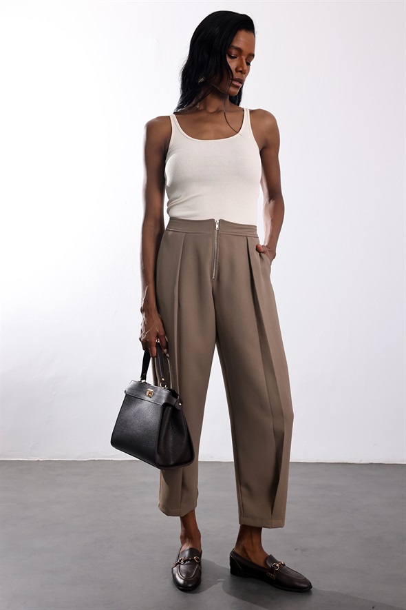 Taş U Yaka Fitilli Basic Atlet 