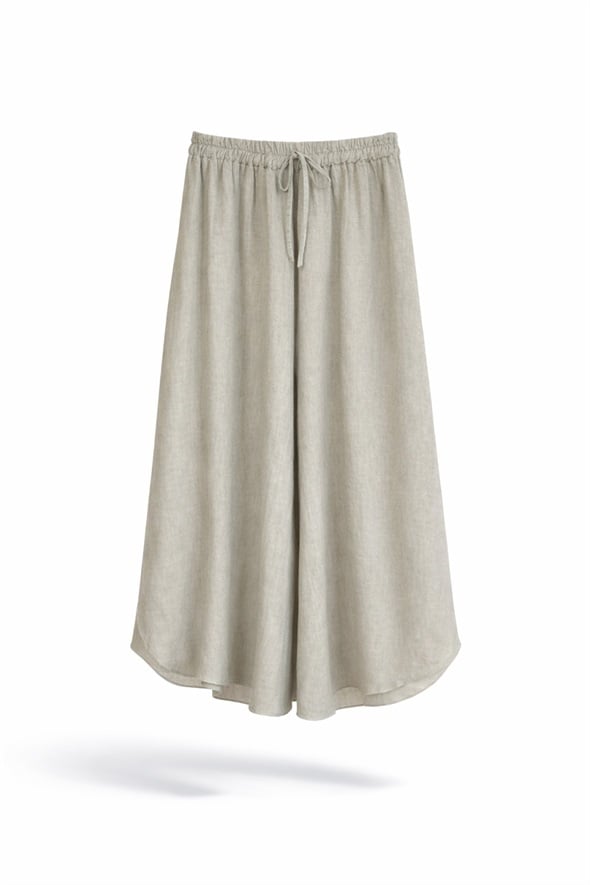 Taş Yırtmaçlı Dökümlü Pantolon 39494