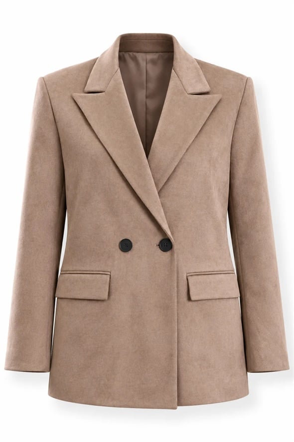 Vizon Süet Blazer Ceket 02064
