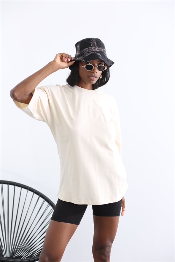 Bej Oversize Tshirt 18740