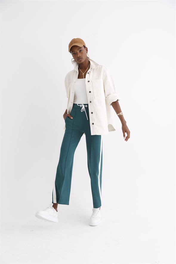 Kemik Tek Cepli Jean Ceket 6131