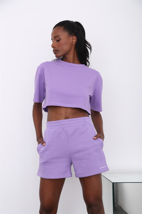 Lila Crop Tshirt 