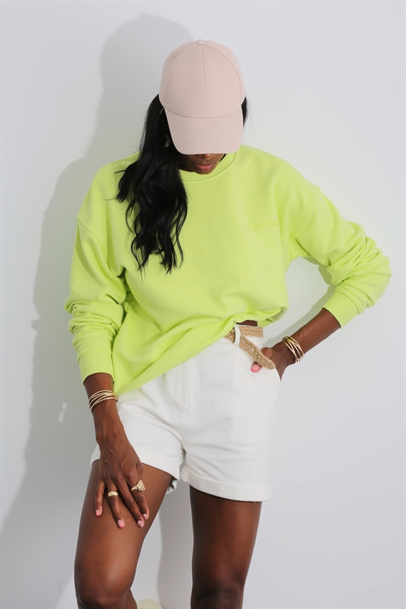 Lime Basic Sweatshirt 