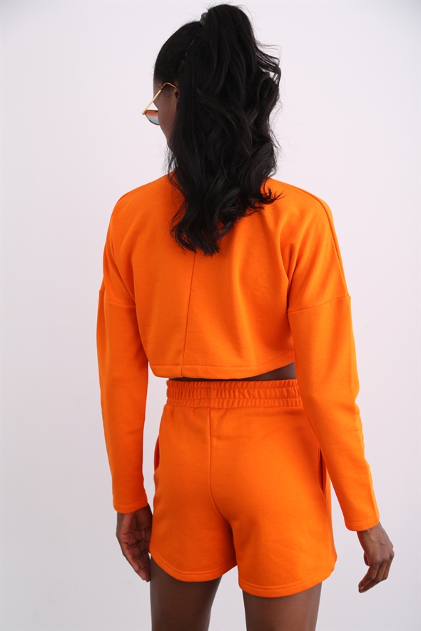 Oranj Crop Sweatshirt 