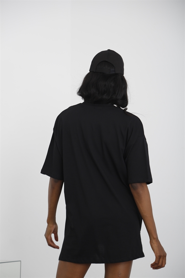 Siyah Oversize Tshirt 3779