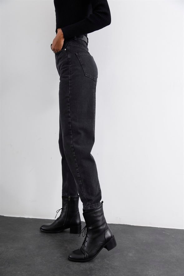 Füme Extra Yüksek Bel Mom Jean 21315