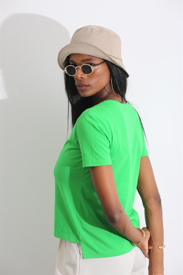 Yeşil Regular Fit Tshirt 4269