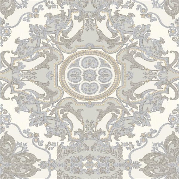 Adawall Seyyah 1301-2 Gri Damask Desen Duvar Kağıdı