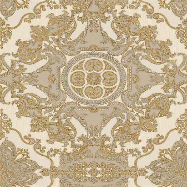 Adawall Seyyah 1301-4 Gold Damask Desen Duvar Kağıdı