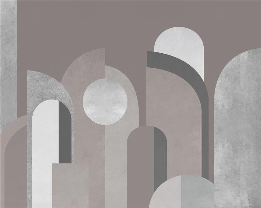 Geometrik Desenli Duvar Kağıdı-1