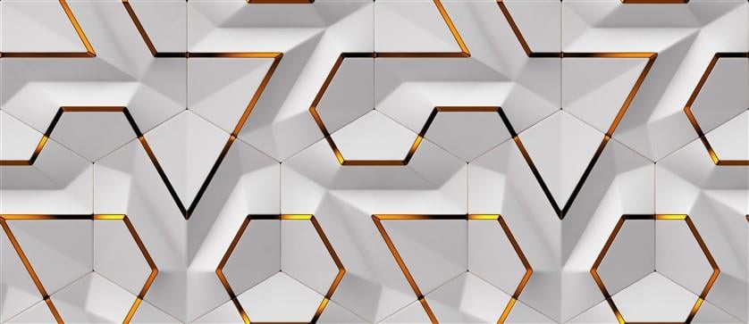 Geometrik Desenli Duvar Kağıdı-2