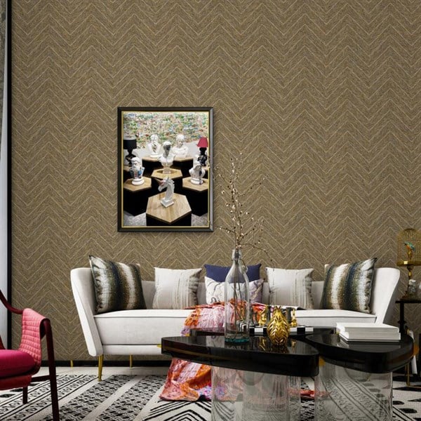 1204-7 Adawall Octagon Geometrik Balıksırtı Duvar Kağıdı
