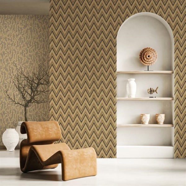 1509-4 Adawall Vera Geometrik Desenli Duvar Kağıdı