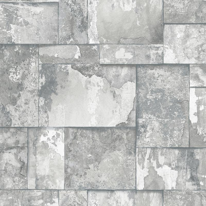23106-1 Adawall Roka Geometrik Taş Desen Duvar Kağıdı