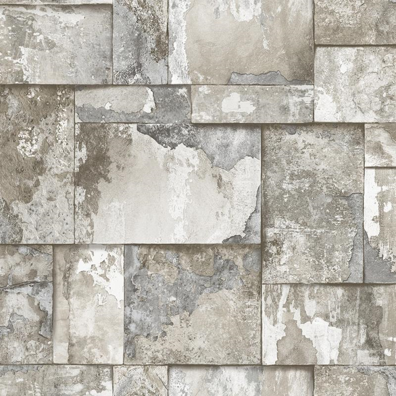 23106-2 Adawall Roka Geometrik Taş Desen Duvar Kağıdı