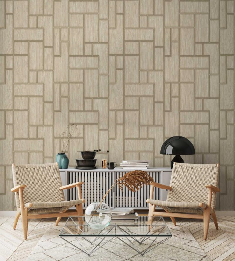 23108-3 Adawall Roka Geometrik Desen Duvar Kağıdı