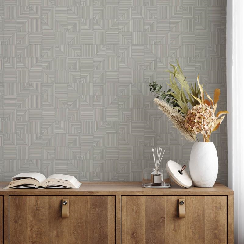 23209-3 Adawall Omega Geometrik Desen Duvar Kağıdı