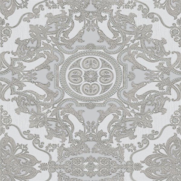 Adawall Seyyah 1301-3 Gri Damask Desen Duvar Kağıdı