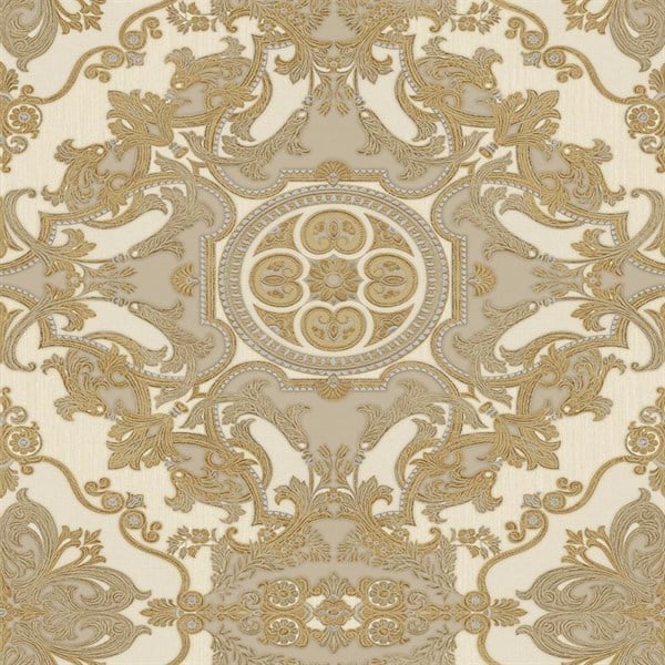Adawall Seyyah 1301-4 Gold Damask Desen Duvar Kağıdı