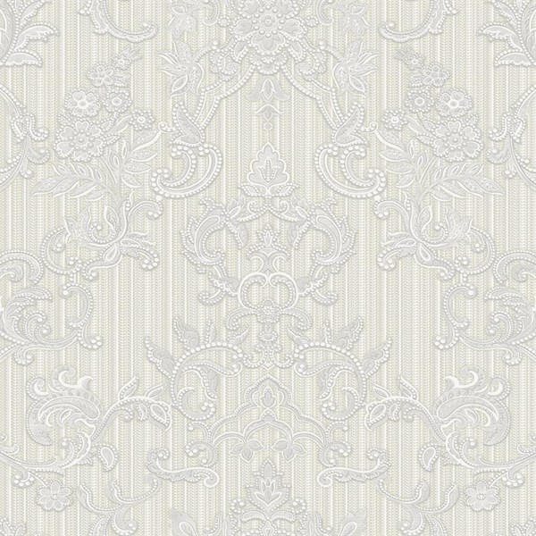 Adawall Seyyah 1305-1 Gri Çiçek Desen Duvar Kağıdı