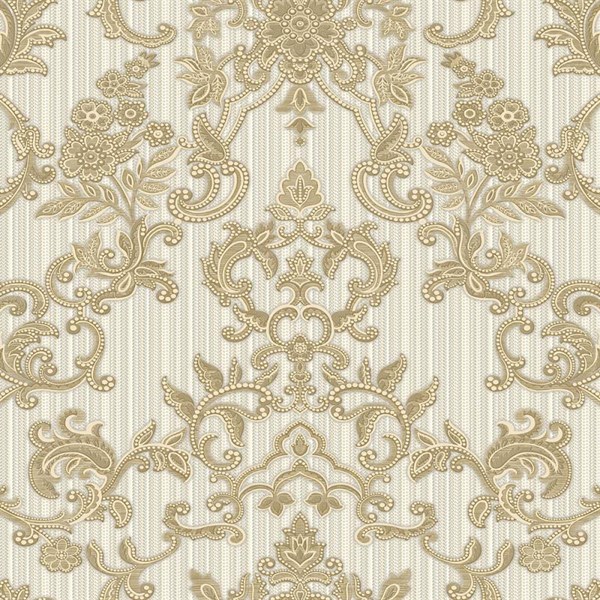 Adawall Seyyah 1305-3 Sarı Çiçek Desen Duvar Kağıdı