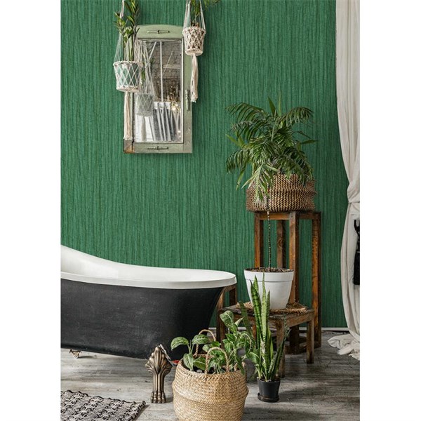 Adawall Seyyah 1313-4 Yeşil Düz Dokulu Duvar Kağıdı
