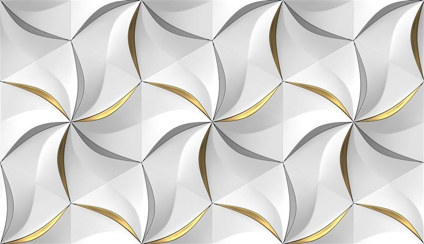 Geometrik Desenli Duvar Kağıdı-18