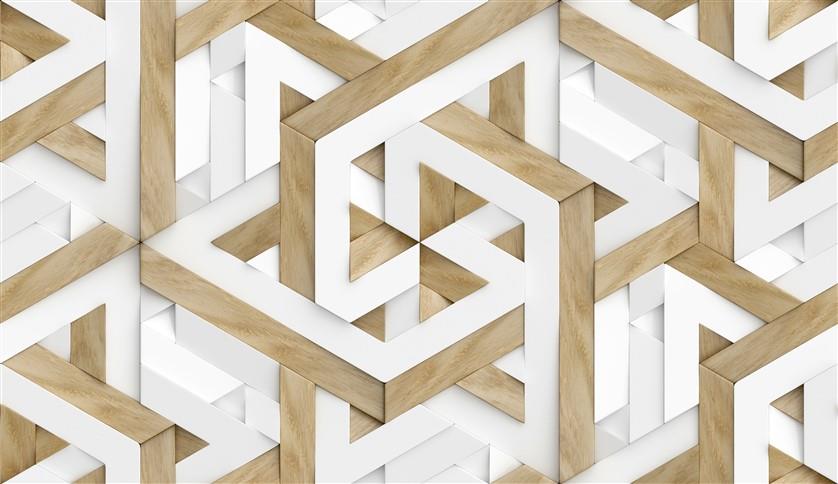 Geometrik Desenli Duvar Kağıdı-21