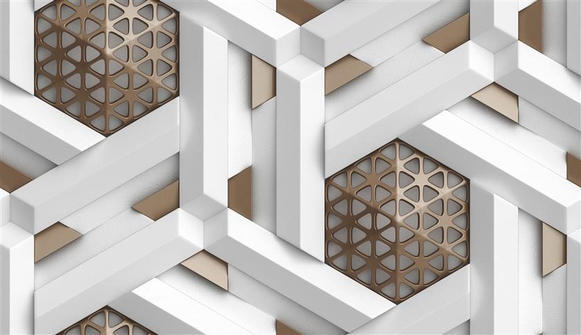 Geometrik Desenli Duvar Kağıdı-22