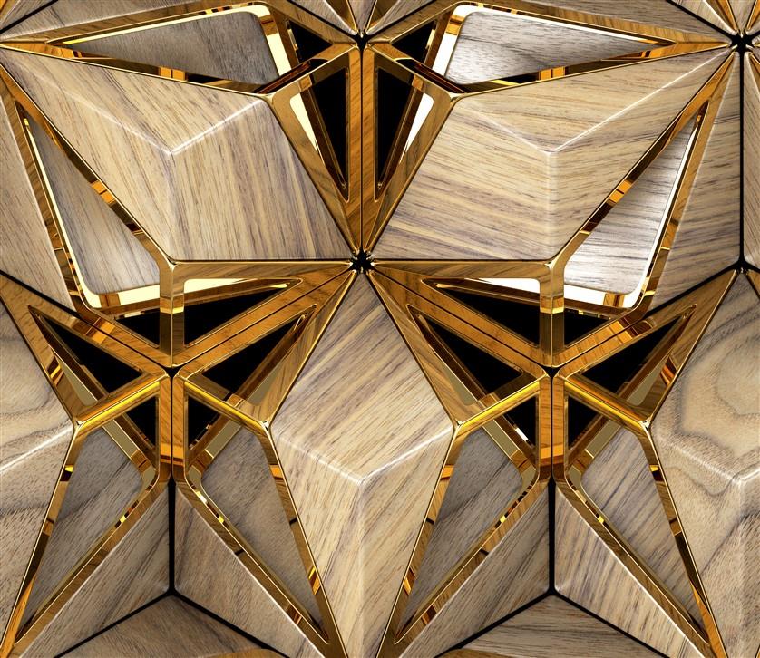 Geometrik Desenli Duvar Kağıdı-36