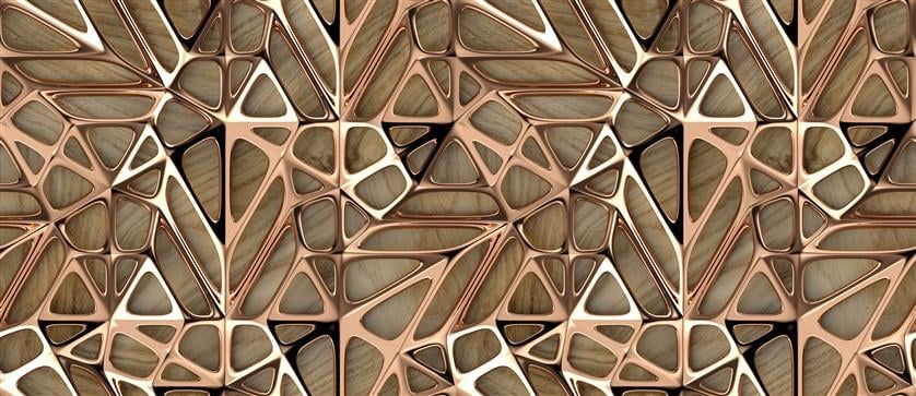 Geometrik Desenli Duvar Kağıdı-45
