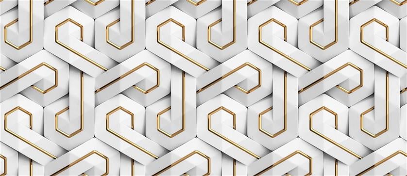 Geometrik Desenli Duvar Kağıdı-6