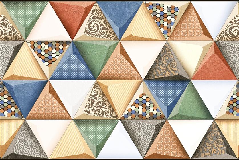 Geometrik Desenli Duvar Kağıdı-62