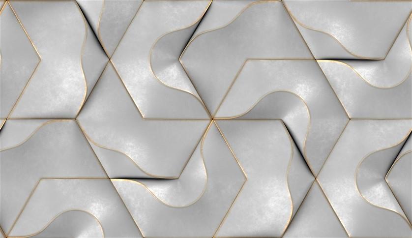 Geometrik Desenli Duvar Kağıdı-8