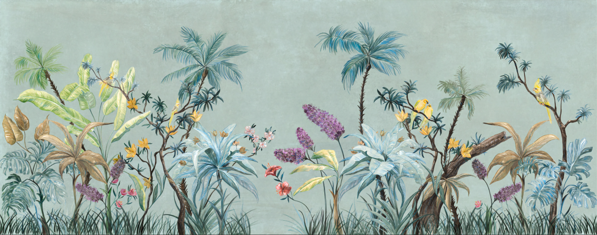 Tropikal Desenli Duvar Kağıdı-18