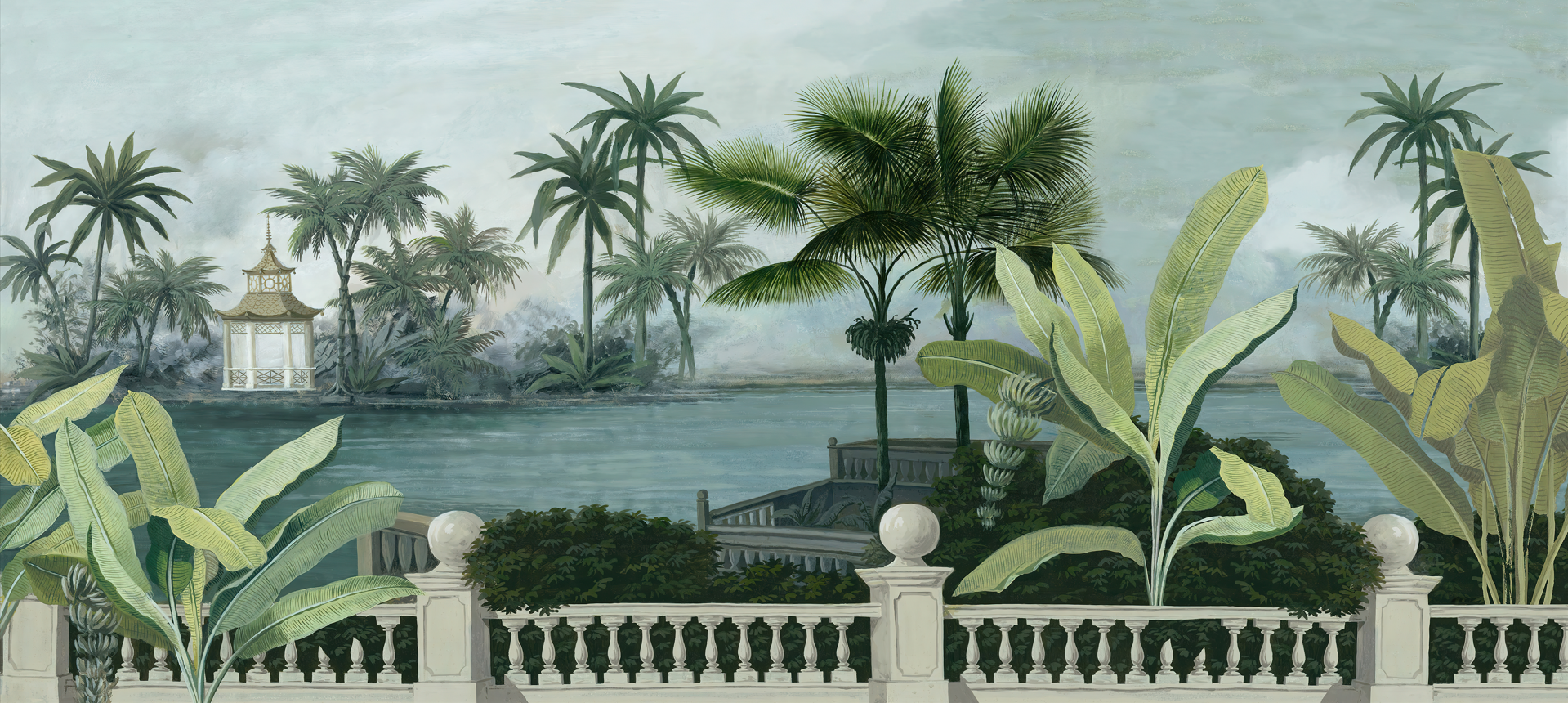 Tropikal Desenli Duvar Kağıdı-65