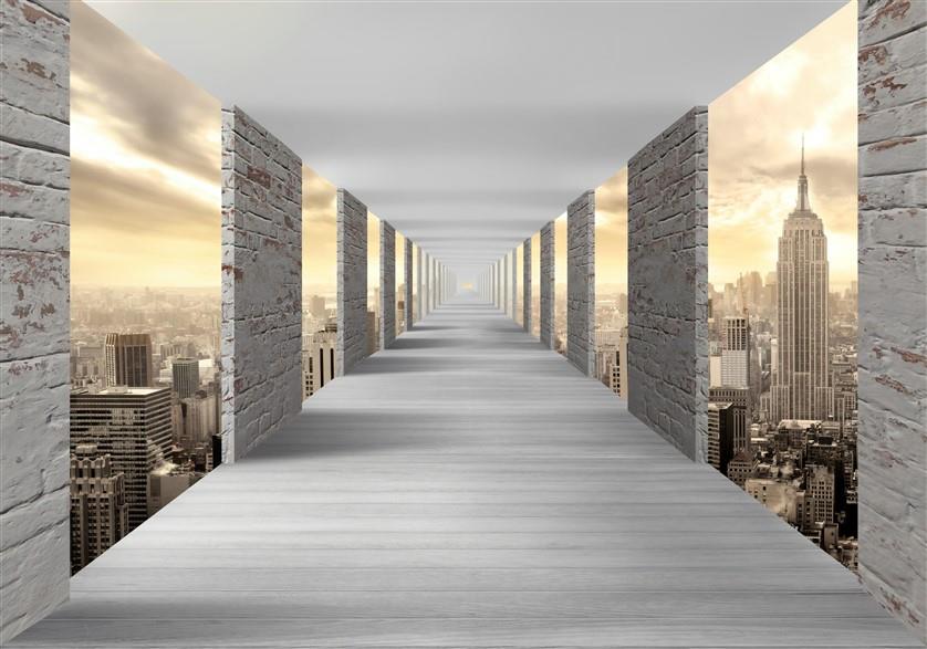 Tünel Derinlik 3d Duvar Kağıdı 01