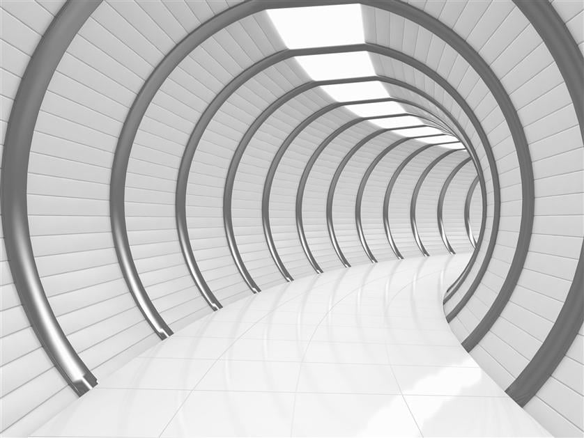 Tünel Derinlik 3d Duvar Kağıdı 020